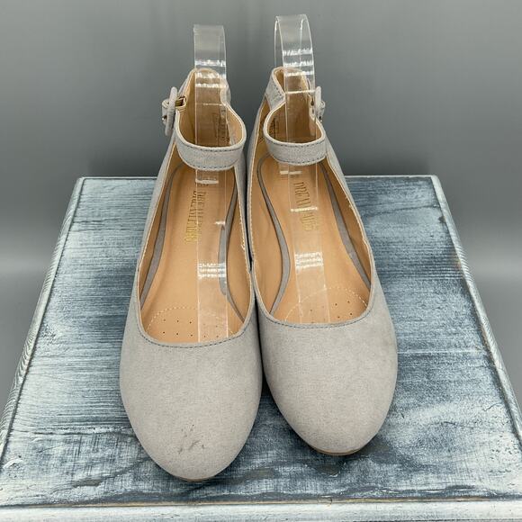 NEW DREAM PAIRS Women's Revona Low Wedge Flats Gray Size 6.5 - Picture 3 of 10